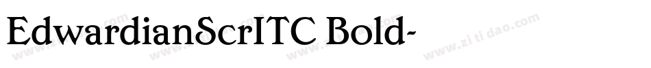 EdwardianScrITC Bold字体转换